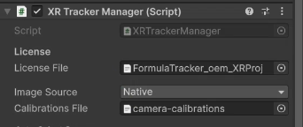 Calibrations File automatically set on XR Tracker Manager